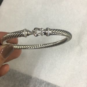 David Yurman Silver and diamonds bracelet